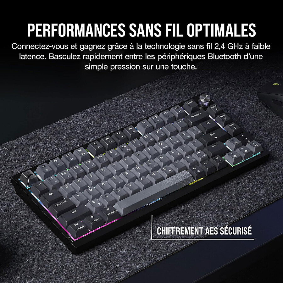 Corsair K65 Plus Wireless - Clavier PC Corsair - grosbill-pro.com - 1