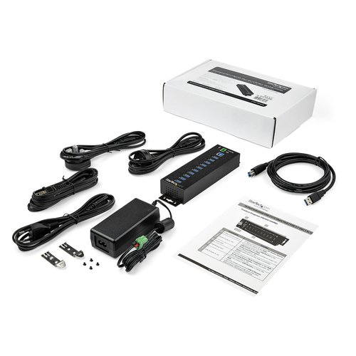 Hub USB 3.0 a 10 porte industriali USB - Achat / Vente sur grosbill-pro.com - 3