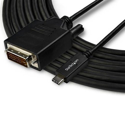 Cable USB-C to DVI 3m/10ft 1920/1200 - Achat / Vente sur grosbill-pro.com - 3