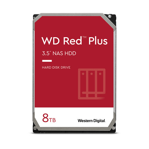 Grosbill Disque dur 3.5" interne WD 8To RED Plus SATA III 128Mo - WD80EFZZ