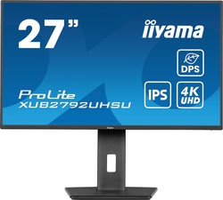 Grosbill Ecran PC Iiyama XUB2792UHSU-B6 27" 4K/60Hz/IPS/4ms/Pivot/USB-C/HP