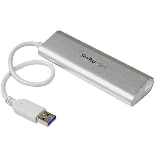 4 Port Portable USB 3.0 Hub - Aluminum - Achat / Vente sur grosbill-pro.com - 1