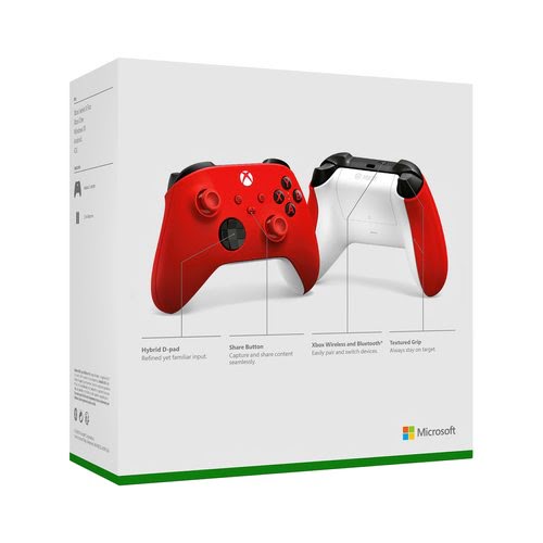 Microsoft XBOX Wireless Controller, fÃ¼r Xbox One / Series S/X / PC - Pulse Red  (QAU-00012) - Achat / Vente sur grosbill-pro.com - 7