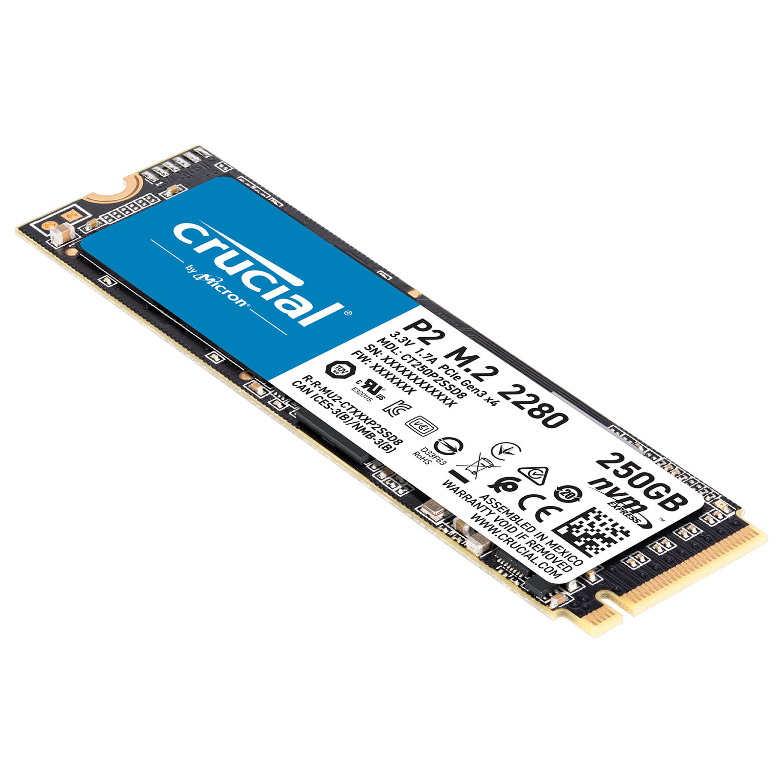 Crucial P2  M.2 - Disque SSD Crucial - grosbill-pro.com - 3