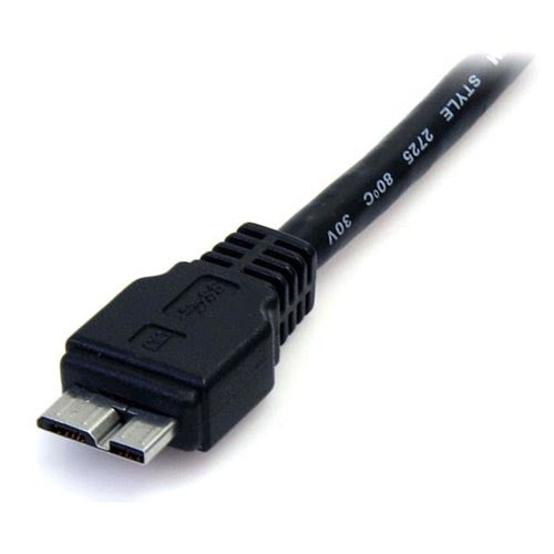 0.5m 1.5ft Black USB 3.0 Micro B Cable - Achat / Vente sur grosbill-pro.com - 1