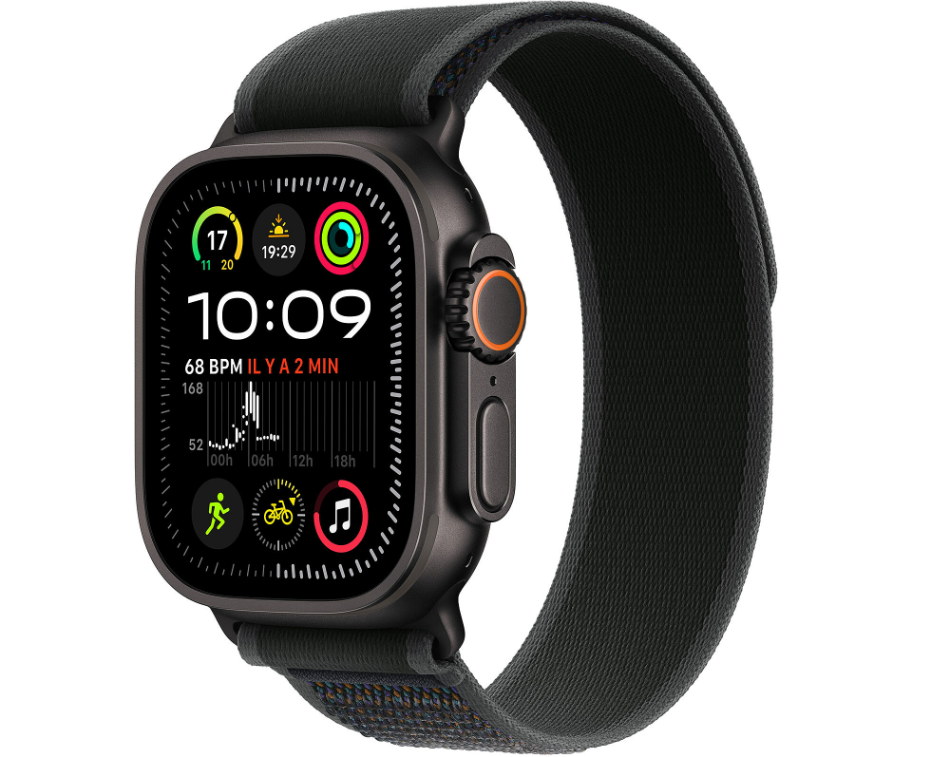 Apple Watch Ultra 2 GPS + Cellular 49mm Titane Noir M/L (MX4V3NF/A) - Achat / Vente Objet connecté / Domotique sur grosbill-pro.com - 0