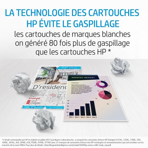 364XL Noir - CN684EE pour imprimante  HP - 8