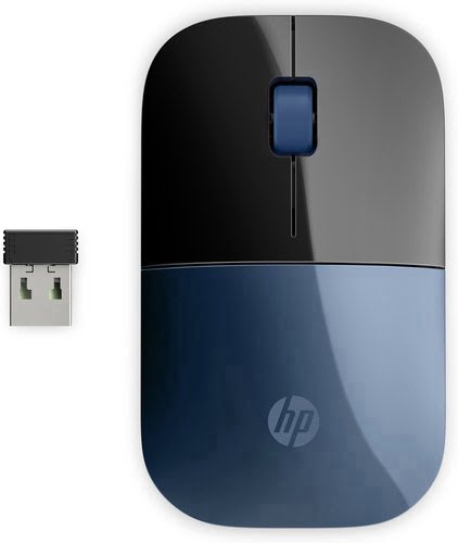 Grosbill Souris PC HP  Z3700 Blue Wireless Mouse