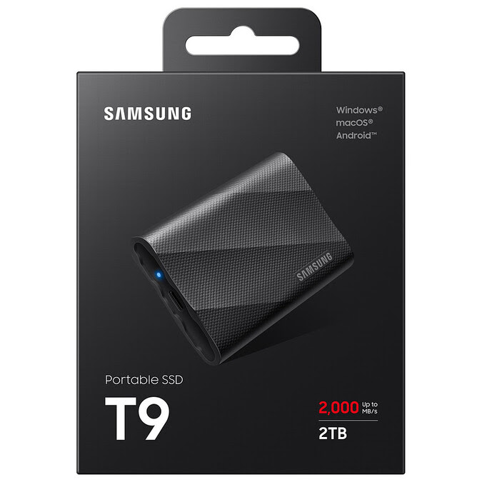 Samsung T9 1 To USB-C & USB-A - Noir - SSD externe portable - Disque dur  externe - Samsung