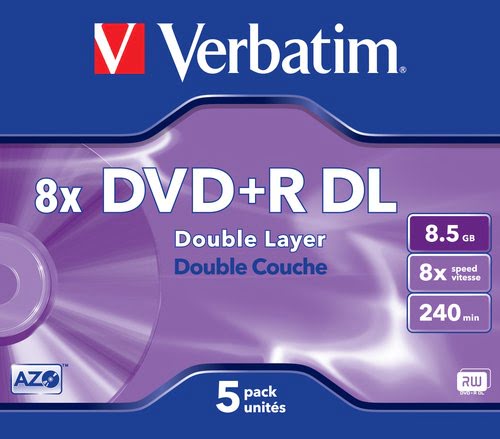 DVD+R/8.5GB 8x AdvAZO Double Layer 5pk - Achat / Vente sur grosbill-pro.com - 1