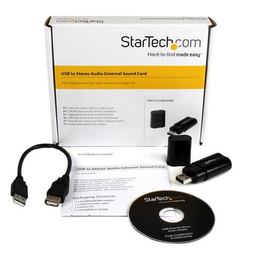 USB Audio Adapter External Sound Card - Achat / Vente sur grosbill-pro.com - 4