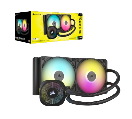 Corsair iCUE LINK TITAN - 280 RX RGB AIO/280mm - Noir - Watercooling - 1