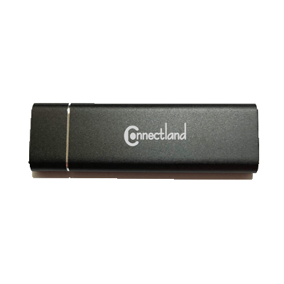 Connectland USB-C 3.1 10Gb pour SSD M2 NVMe - Noir - Boîtier externe - 0