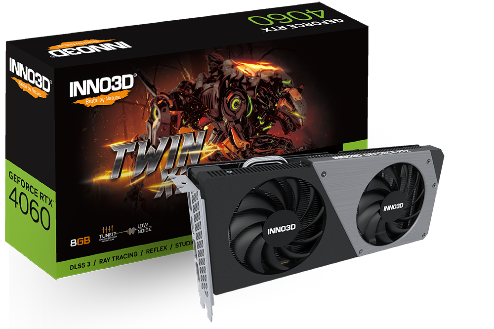 Inno 3D GeForce RTX 4060 TWIN X2 V2  - Carte graphique Inno 3D - 0