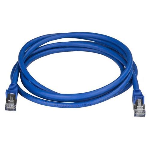 2m Blue Cat6a Ethernet Cable - STP - Achat / Vente sur grosbill-pro.com - 1