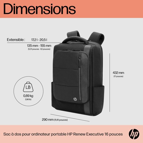 HP Renew Executive 16 Laptop Backpack - Achat / Vente sur grosbill-pro.com - 5