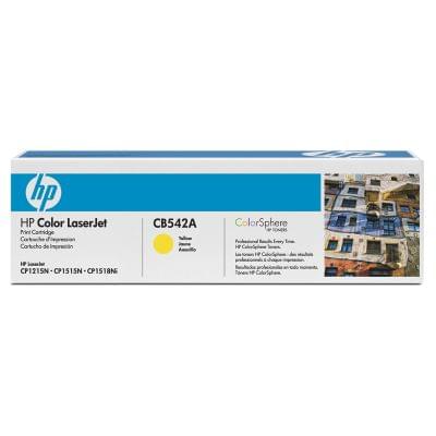 Toner Jaune 1400p - CB542A pour imprimante Laser HP - 0