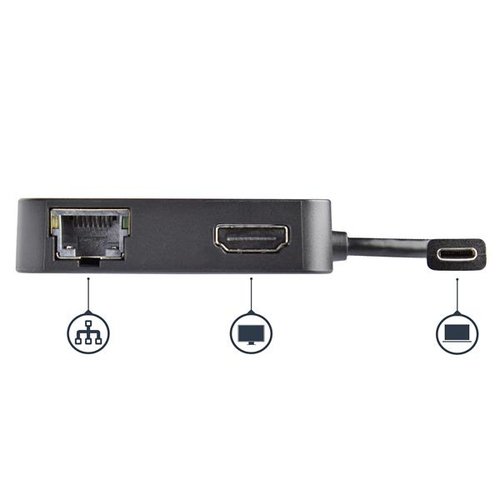 Multiport Adapter USB C HDMI PD 1x USBA - Achat / Vente sur grosbill-pro.com - 3